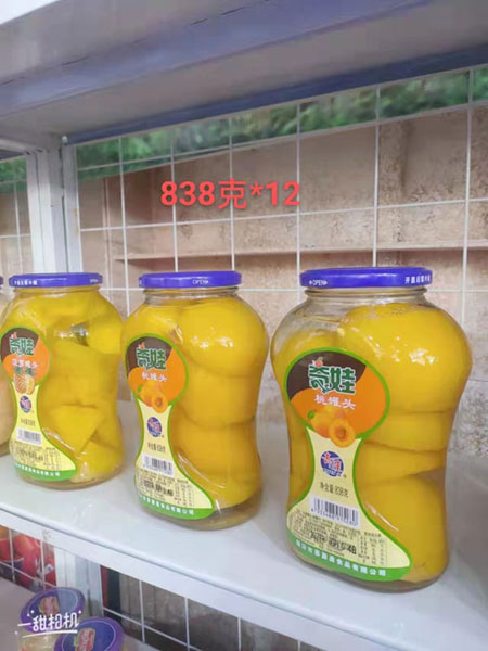 奇娃838克桃罐头